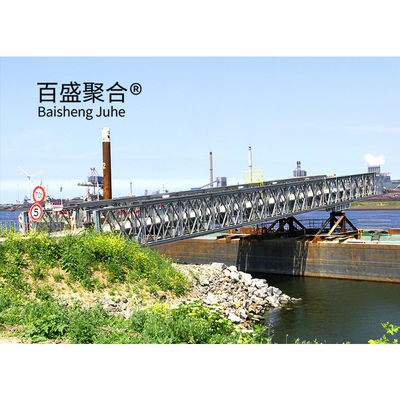 Puente de estructura de acero de panel galvanizado Q355 / grado 350 / puentes portátiles de acero ASTM A992