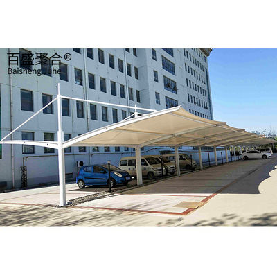 PVDF/PTFE acabado de vela estructura de acero 10x20 techo de garaje de metal