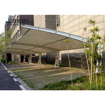 Modern Prefabricated Metal Shade Canopy For Motorcycle And Bike Storage Cuadro recubierto con polvo blanco