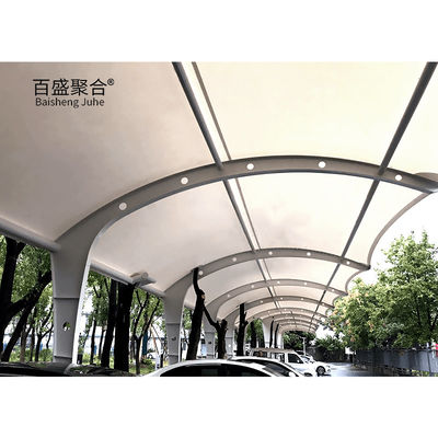 Modern Prefabricated Metal Shade Canopy For Motorcycle And Bike Storage Cuadro recubierto con polvo blanco