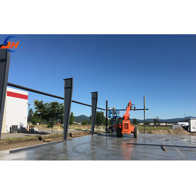 Diseño de almacén de pisos de mezzanine de peso ligero Vida útil de fatiga larga Edificio de estructura de acero portátil