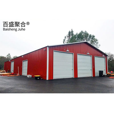 Servicio de procesamiento de soldadura Garage de automóviles portátil Estructura de acero Almacén prefabricado