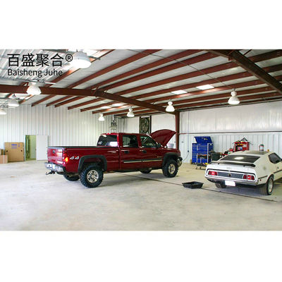 Servicio de procesamiento de soldadura Garage de automóviles portátil Estructura de acero Almacén prefabricado