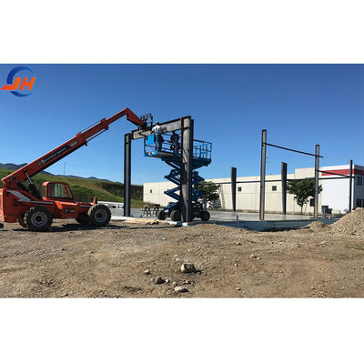 Puerta corredera / Puerta de rodillos Largo Pan Multi piso Almacén de estructura de acero personalizado