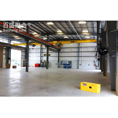 Materiales prefabricados de estructura de acero reciclable para coberturas industriales de larga extensión